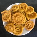 Kajal Rajpara's cooksnap of when they made ચોખા ના લોટ ની ચકરી (Chakri recipe in Gujarati).