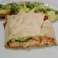 El cooksnap de Amparo&Ari cuando hizo Salmón envuelto en masa filo acompañado de patatas con mojo verde.
