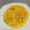 El cooksnap de Alba cuando hizo Tortilla de Calabacín rellena de queso Manchego.