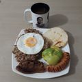 El cooksnap de Fernando Gallo cuando hizo Calentao de frijoles trasnochados.