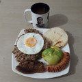 El cooksnap de Fernando Gallo cuando hizo Calentao de frijoles trasnochados.