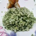Cooksnap dari Dapur Bidadari ^Shilah^ untuk resep Nasi Bayam (bekal anak lahap)