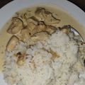 El cooksnap de Javier Rolon cuando hizo Strogonof de pollo con arroz integral 🍚.