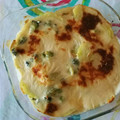 El cooksnap de Javi cuando hizo Brócoli gratinado con patata y bechamel de queso.