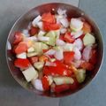 vijay thakkar's cooksnap of when they made કાકડી ટામેટા નું સલાડ (Cucumber Tomato Salad Recipe In Gujarati).