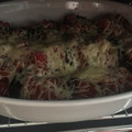 El cooksnap de Cisca cuando hizo Rollitos de berenjena rellenos de espinacas.