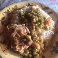 El cooksnap de Loreto Burgueño cuando hizo Pollo Arvejado.