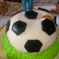 El cooksnap de Silvana Magali Vivas cuando hizo Torta Pelota de Fútbol.