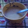 El cooksnap de Mechita González cuando hizo Sopa de invierno con polenta y verdeo.