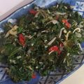 Cooksnap dari ndi qbo untuk resep Tumis daun singkong + pepaya dan teri medan