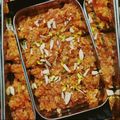 Neelam Gupta का कुकस्नैप जब उन्होंने बिना मावा हलवाई स्टाइल गाजर का हलवा(bina mawa halwai style gajar ka halwa recipe in hindi) बनाया था।