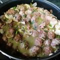 El cooksnap de Mari Trini Hernandez Peñalva cuando hizo Albóndigas con champiñones jamón y bacon.