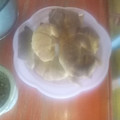 El cooksnap de Carolina Laballa cuando hizo Torre de panqueques salada.