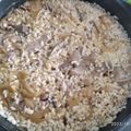 El cooksnap de C cuando hizo Paella de pluma ibérica y calamar.