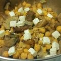 El cooksnap de Eduardo Gutiérrez cuando hizo Salteado de garbanzos con setas y queso feta.