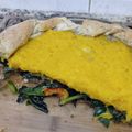 El cooksnap de Anahi Bermudez cuando hizo Tarta / Torta de espinaca y calabacín.