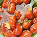 El cooksnap de Norali cuando hizo Tomates cherry confitados.