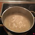 El cooksnap de Laura Cotter cuando hizo Crema de espárragos blancos.