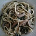 El cooksnap de deyaq06 cuando hizo Pasta al pesto con espinacas y champiñones.