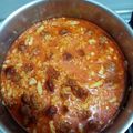 El cooksnap de Mariana cuando hizo Arroz con habichuelas.