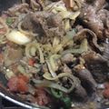 El cooksnap de Lilia Pérez cuando hizo Hígado encebollado.