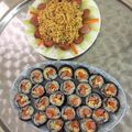Cooksnap của Thu khi họ làm theo món Kimbab mini