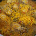 El cooksnap de Celia Gonzalez cuando hizo Arroz con pollo al azafrán.