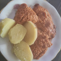 El cooksnap de Luci Garcia Garcia cuando hizo Mojo rojo picón con pechuga de pollo al microondas 🥰.
