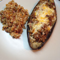 El cooksnap de soyfroda cuando hizo Berenjenas rellenas de carne en microondas con grill.