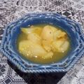 El cooksnap de Lady Marmalade cuando hizo Peras al vino y naranja.