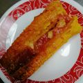 El cooksnap de Marthaluchaves cuando hizo Plátano con queso al horno.