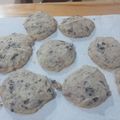 El cooksnap de Valentina Diez cuando hizo Cookies con chips de chocolate estilo americano.