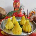 Geeta Panchbhai's cooksnap of when they made Ukadiche Modak.