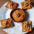 El cooksnap de Jose cuando hizo Muhammara –crema de nueces y pimiento.