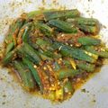 Diya Sawai का कुकस्नैप जब उन्होंने भरवा भिंडी (Bharwan bhindi recipe in hindi) बनाया था।