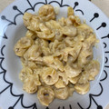 El cooksnap de Laura Ligero Baldomero cuando hizo Tortellini tres quesos con nata y salchichas.