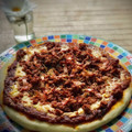El cooksnap de Arianne cuando hizo Pizza barbacoa con masa y salsa caseras.