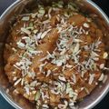Ketki Dave's cooksnap of when they made Moong Dal Halwa.