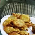 Aamna Saad's cooksnap of when they made Potato sliced fritters (Aaloo ke pakorhay).