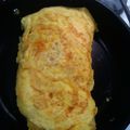 INSANExBUTCHER's cooksnap of when they made easy ham and cheese omelet.