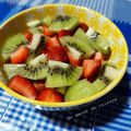 Cooksnap de Un amour de cuisine sur la recette Salade fraise-Kiwi