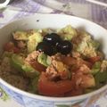 El cooksnap de ZoneG516 cuando hizo Ensalada de aguacate, pepino y tomate.