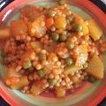 Cooksnap-ul lui Ina M atunci când a preparat Cușcuș cu mazăre (legume) și sos de roșii.