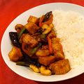 cheriejones's cooksnap of when they made Crispy tofu top with sweet sticky and sour sauce with brown rice.