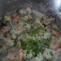 anitapease's cooksnap of when they made Shrimp & sausage scampi with sweet peas.