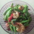Cooksnap dari Sopie Opi untuk resep Tumis udang & buncis pedas