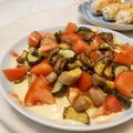 Psyche Chang 的 北非烤蔬菜佐中東芝麻醬- Ras El Hanout Roasted Veggies with Tahini Dressing-奶素 cooksnap