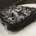 El cooksnap de Gaby Ferraro cuando hizo Brownie vegano.