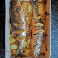 El cooksnap de Yari cuando hizo Lubina al horno.
