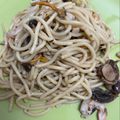 El cooksnap de astrid badia cuando hizo Pasta con setas y gambas.